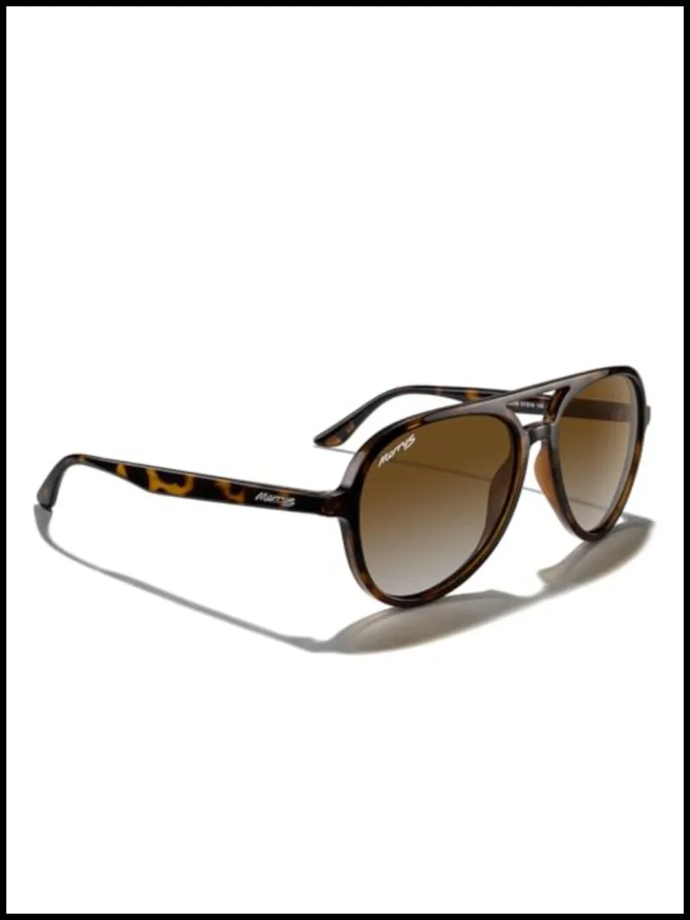 Classic Polarized Aviator Sunglasses with Double Bridge